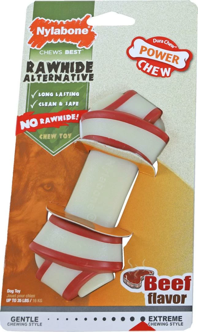 NylaBone Dura Chew Rawhide Alternative Beef M