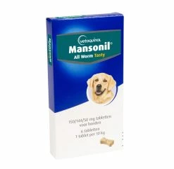 Mansonil All Worm Tabletten Hond 6 St