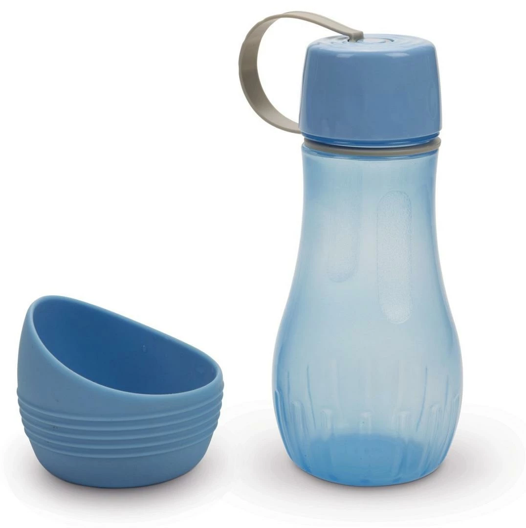 Beeztees Draagbare Drinkset Aventura Blauw 850 Ml - Afbeelding 2