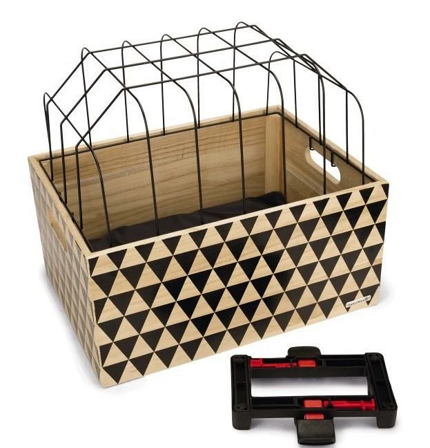 Beeztees Houten Fietsmand Touring Met Kap