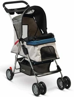 Beeztees Hondenbuggy Cresto Grijs/turquoise