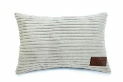 Designed By Lotte Hoofdkussen Ribbed Lichtgrijs