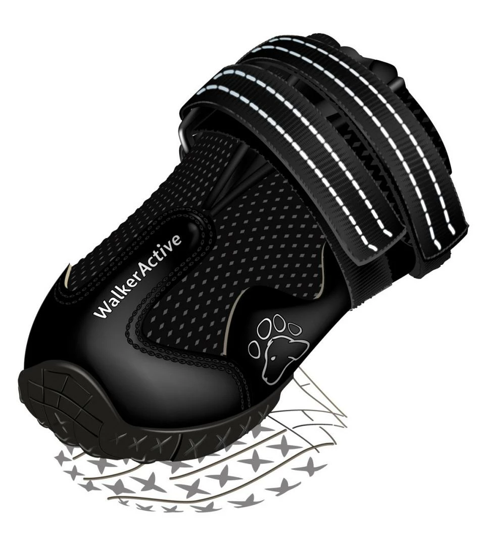 TRIXIE Hondenschoen Walker Active Zwart