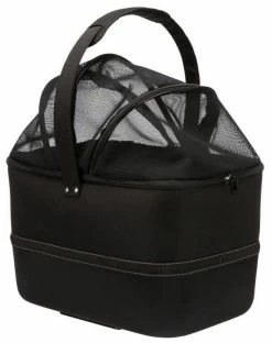 TRIXIE Fietsmand Voor Aan Het Stuur Zwart