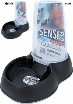 Moderna Drink-/voersilo Sensi Flo 1.5 Ltr Zwart