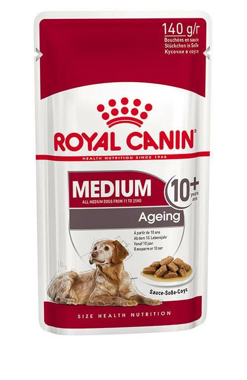 Royal Canin Hondenvoer Medium Ageing 10+ 10 X 140 Gr - Afbeelding 2
