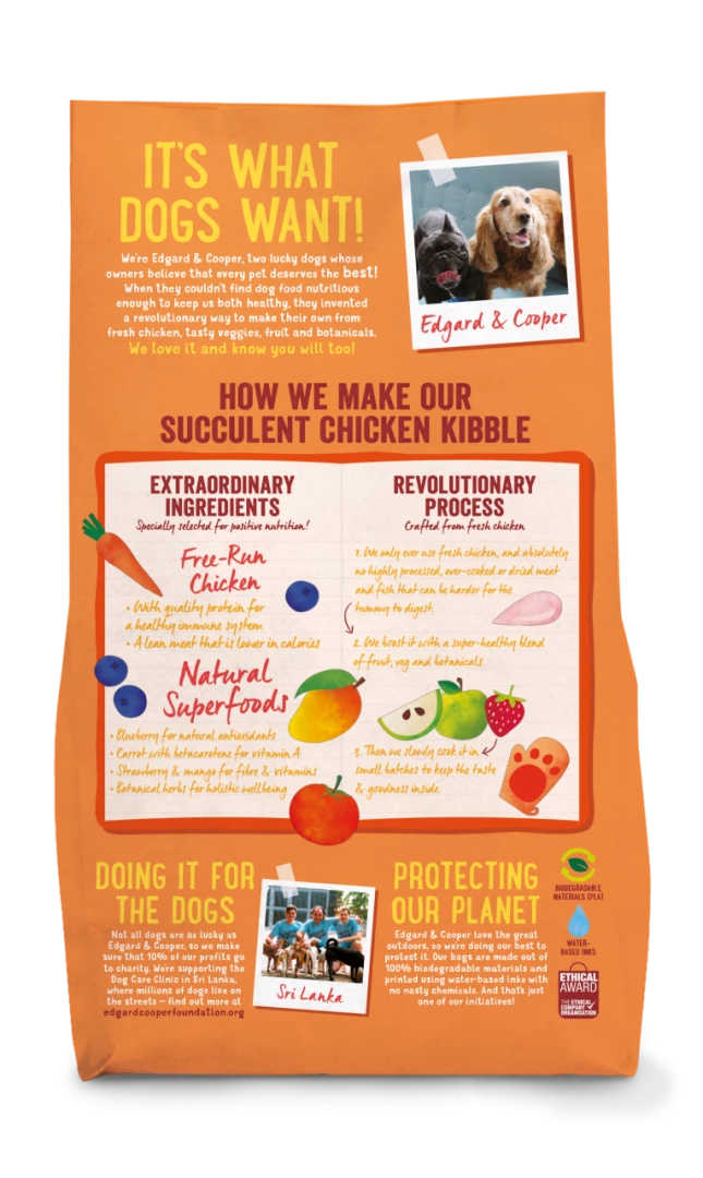 Edgard & Cooper Hondenvoer Adult Kip 2,5 Kg - Afbeelding 2
