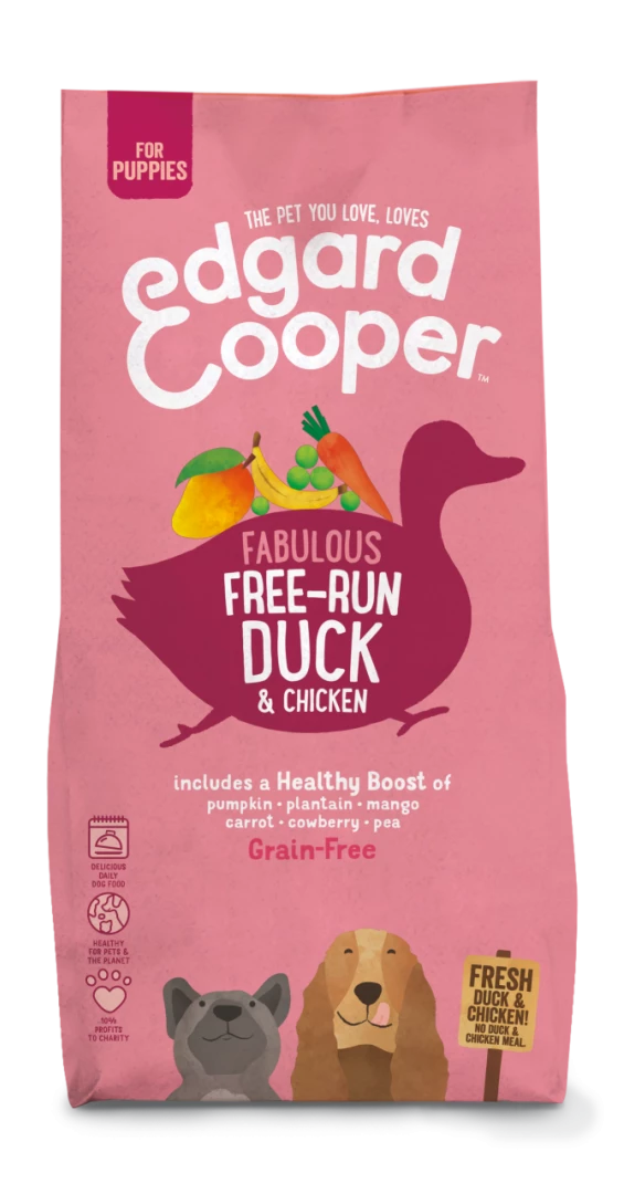 Edgard & Cooper Hondenvoer Puppy Eend En -kip 12 Kg