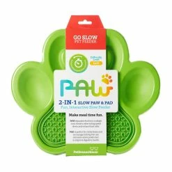 PetDreamhouse 2-in-1 Paw Slow Feeder & Lick Pad Groen