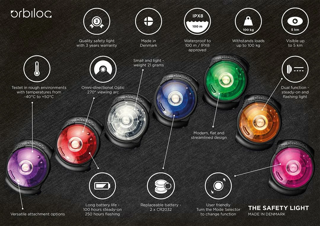 Orbiloc Safety Light Dog Dual Roze - Afbeelding 4