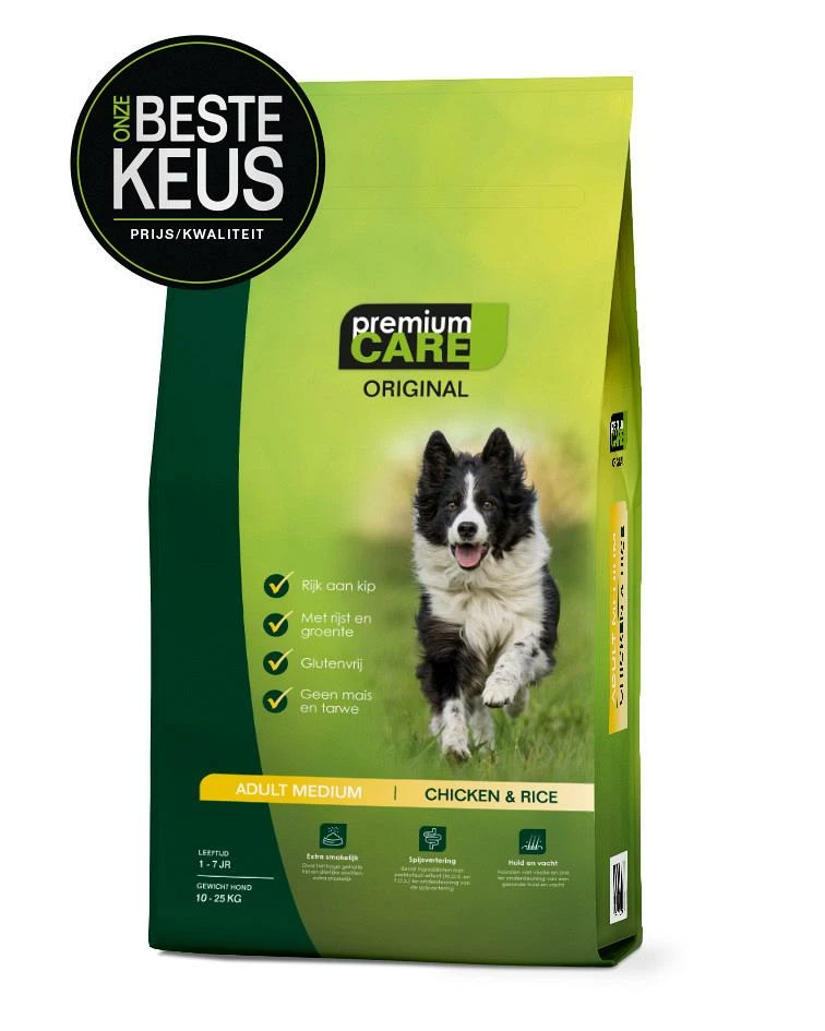 Premium Care Original Adult Medium Chicken & Rice 12 Kg